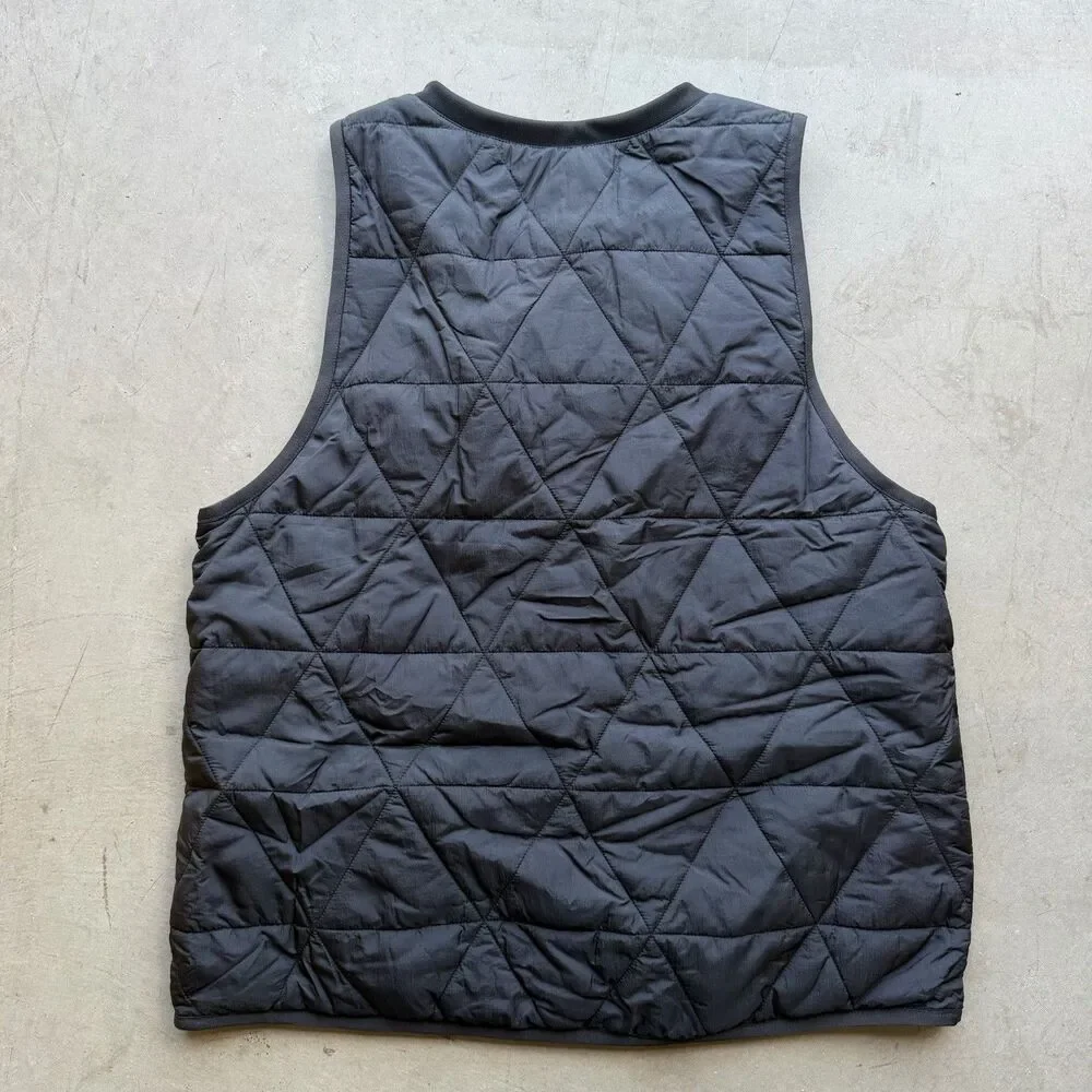Jordan Mens L Golf Gilet Puffer Vest Jacket Sail Black Jumpman FB3265 Quilted